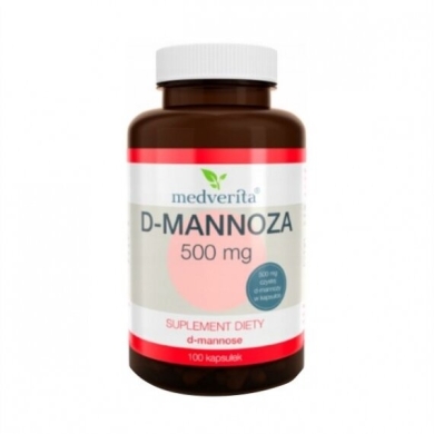 Medverita D-mannoza 500 mg 100 kapsułek