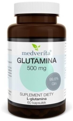 Medverita Glutamina 500 mg 60 kapsułek