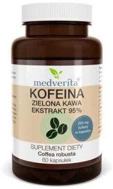 Medverita Kofeina 200 mg 60 kapsułek