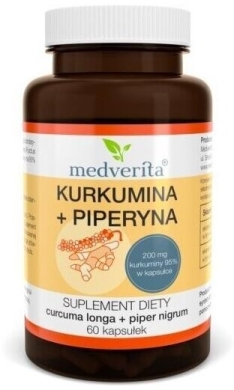 Medverita Kurkumina + Piperyna 60 kapsułek