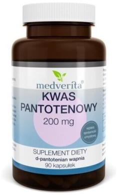 Medverita Kwas Pantotenowy 200 mg 90 kapsułek