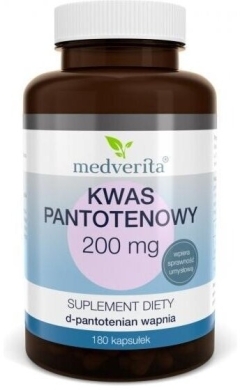Medverita Kwas pantotenowy 200 mg 180 kapsułek