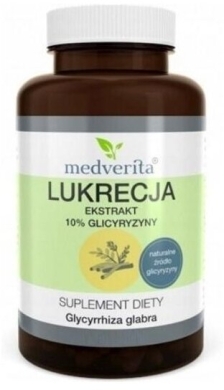 Medverita Lukrecja ekstrakt 10% gliceryzyny 180 kapsułek