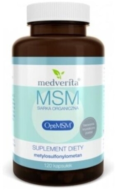 Medverita MSM OptiMSM siarka organiczna 500 mg 120 kapsułek