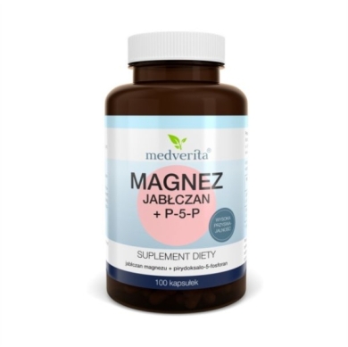 Medverita Magnez jabłczan + P-5-P 100 kapsułek
