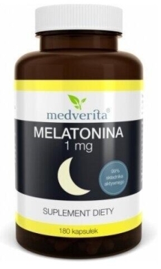 Medverita Melatonina 1 mg 180 kapsułek