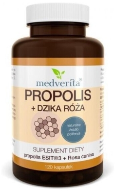 Medverita Propolis + Dzika Róża 120 kapsułek