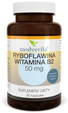 Medverita Ryboflawina Witamina B2 50 mg 90 kapsułek