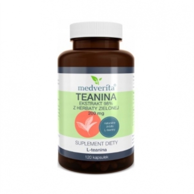Medverita Teanina 200 mg 120 kapsułek
