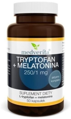 Medverita Tryptofan + Melatonina 50 kapsułek