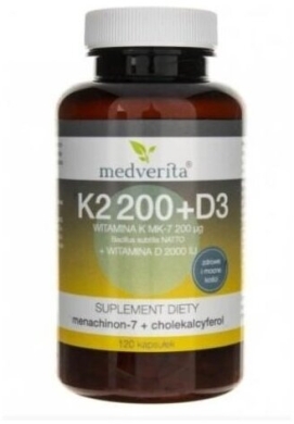 Medverita Witamina K2 200 + D3 120 kapsułek