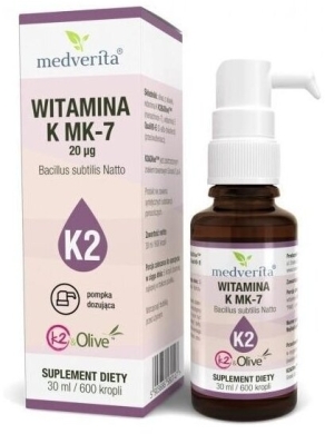 Medverita Witamina K2 600 kropli 30 ml