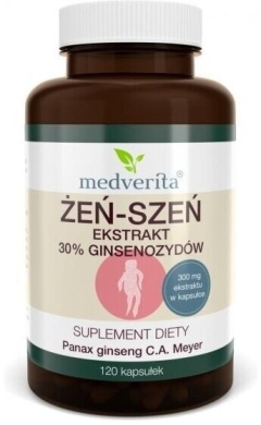 Medverita Żeń-szeń ekstrakt 30% 120 kapsułek