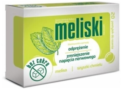 Meliski pastylki do ssania 20 sztuk