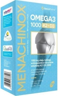 Menachinox Omega 3 1000 K2+D3 30 kapsułek
