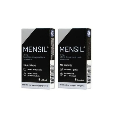 Mensil 25 mg 8 tabletek Wielopak x2