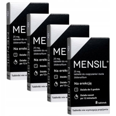 Mensil 25 mg 8 tabletek Wielopak x4