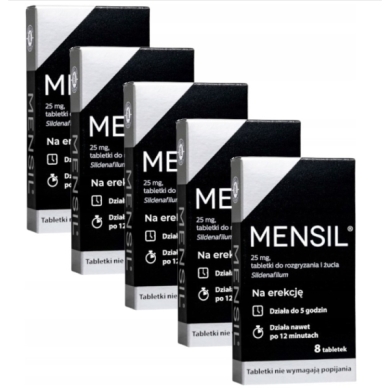 Mensil 25 mg 8 tabletek Wielopak x5