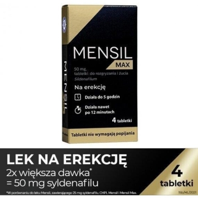 Mensil Max 50 mg 4 tabletki