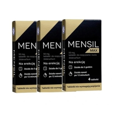 Mensil Max 50 mg 4 tabletki Wielopak x3