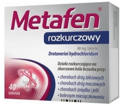 Metafen rozkurczowy tabl. 0,04 g 40 tabl.