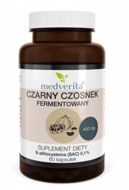 Meverita Czarny czosnek 400 mg 60 kapsułek