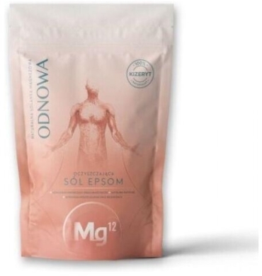 Mg12 ODNOWA Oczyszczająca kąpiel magnezowa z siarczanem magnezu Sól Epsom 1 kg