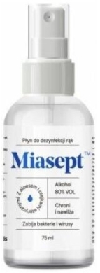 Miasept Płyn Do Dezynfekcji Rąk Spray 75ml