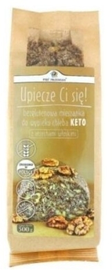 Mieszanka bezglutenowa do wypieku chleba Keto z orzechami włoskimi 500 g
