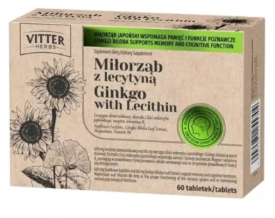 Miłorząb forte z lecytyną VITTER 30 tabletek