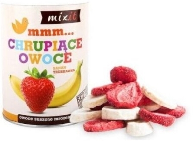 Mixit chrupiące owoce banan truskawka 80 g
