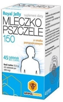 Mleczko pszczele ROYAL JELLY 150 mg 45 tabletek