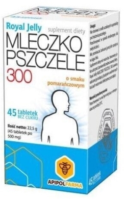 Mleczko pszczele ROYAL JELLY 300 mg 45 tabletek
