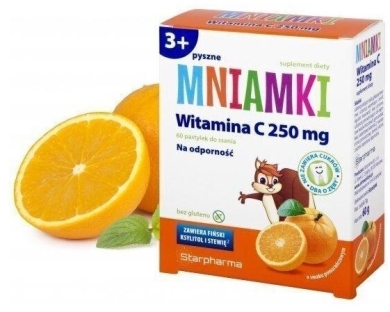 Mniamki Witamina C 250 mg 60 pastylek do ssania