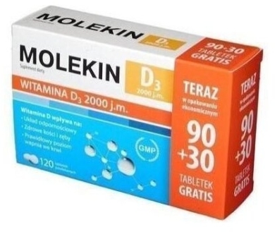 Molekin D3 2 000 j.m. 90 + 30 tabletek