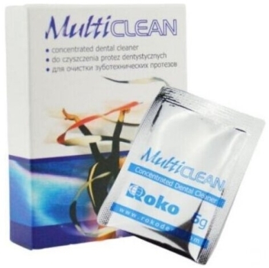 Multi Clean proszek do czyszczenia protez dentystycznych 5x5g