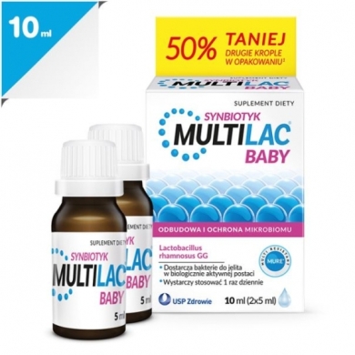 Multilac Baby Synbiotyk krople 10 ml (2 x 5 ml)