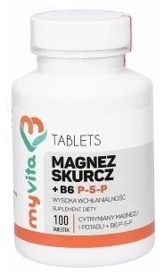 MyVita Magnez skurcz + B6 P-5-P 100 tabletek