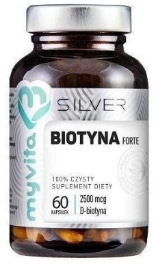 MyVita SILVER Biotyna Forte 60 kapsułek