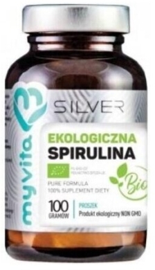 MyVita SILVER Spirulina BIO proszek 100 g