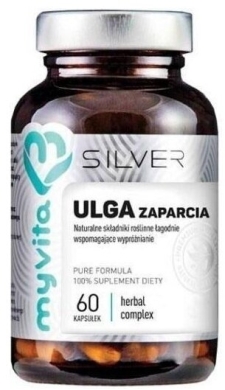 MyVita SILVER Ulga zaparcia 60 kapsułek