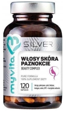 MyVita SILVER Włosy skóra paznokcie 120 kapsułek