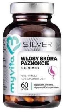 MyVita SILVER Włosy skóra paznokcie 60 kapsułek