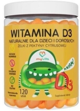 MyVita Witamina D3 żelki 120 sztuk