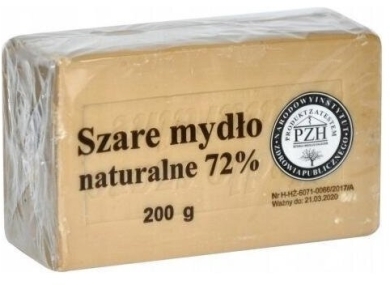 Mydło Szare Naturalne 72% Hipoalergiczne 200g