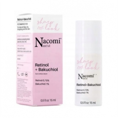 NACOMI Przeciwzmarszczkowe serum pod oczy Retinol+Baukchiol 15 ml