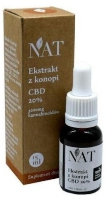 NAT Ekstrakt Olejek CBD 20% 15 ml