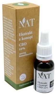 NAT Olejek Konopny CBD 10% 15 ml