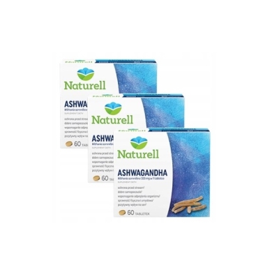 NATURELL Ashwagandha 60 tabletek Wielopak x3
