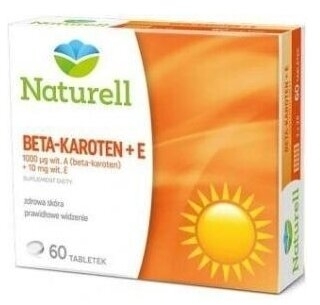 NATURELL Beta-karoten + E 60 tabletek